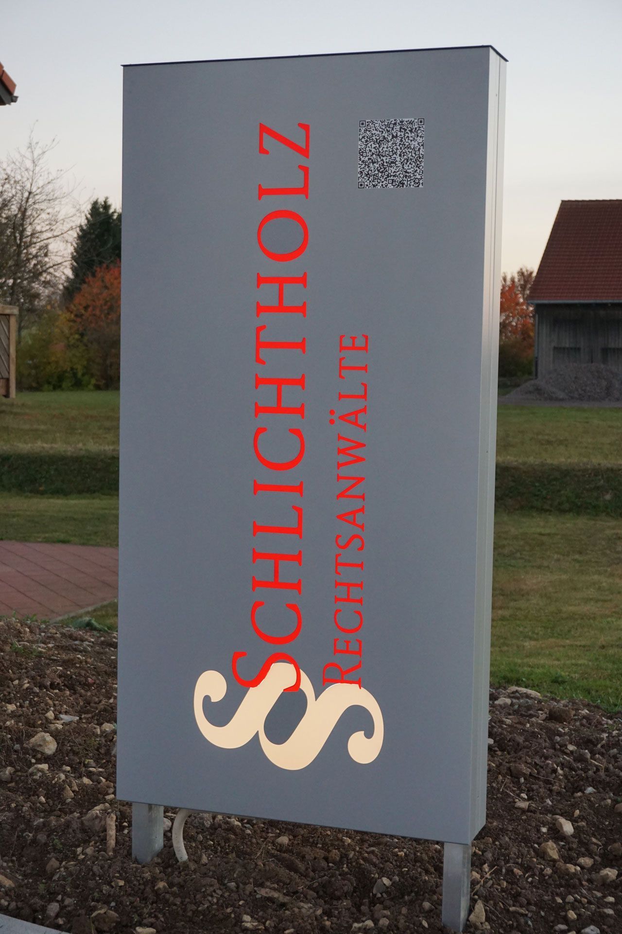 Schild Schlichtholz Rechtsanwälte