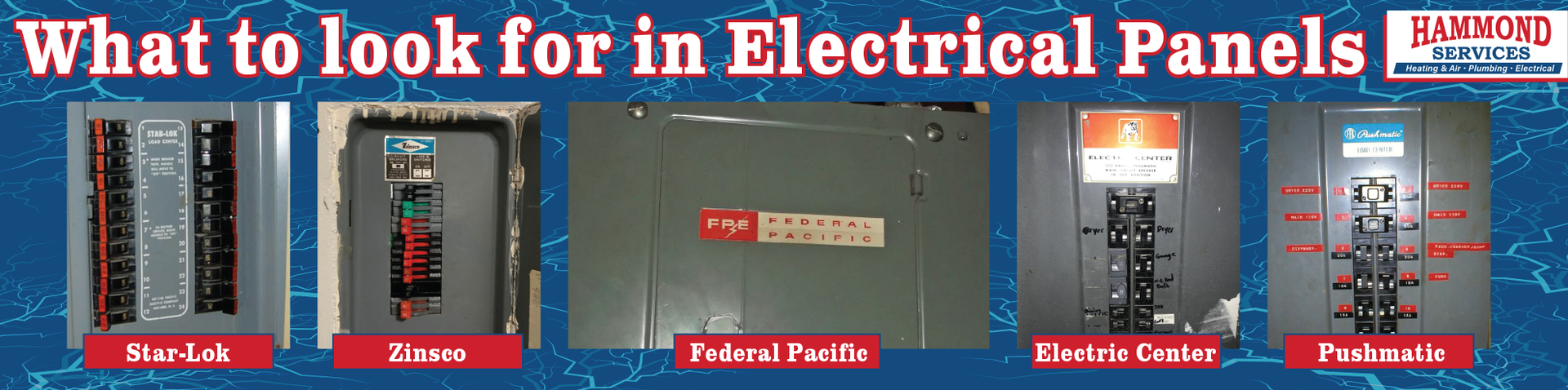 What to look for in electrical panels. Please call us for more information.