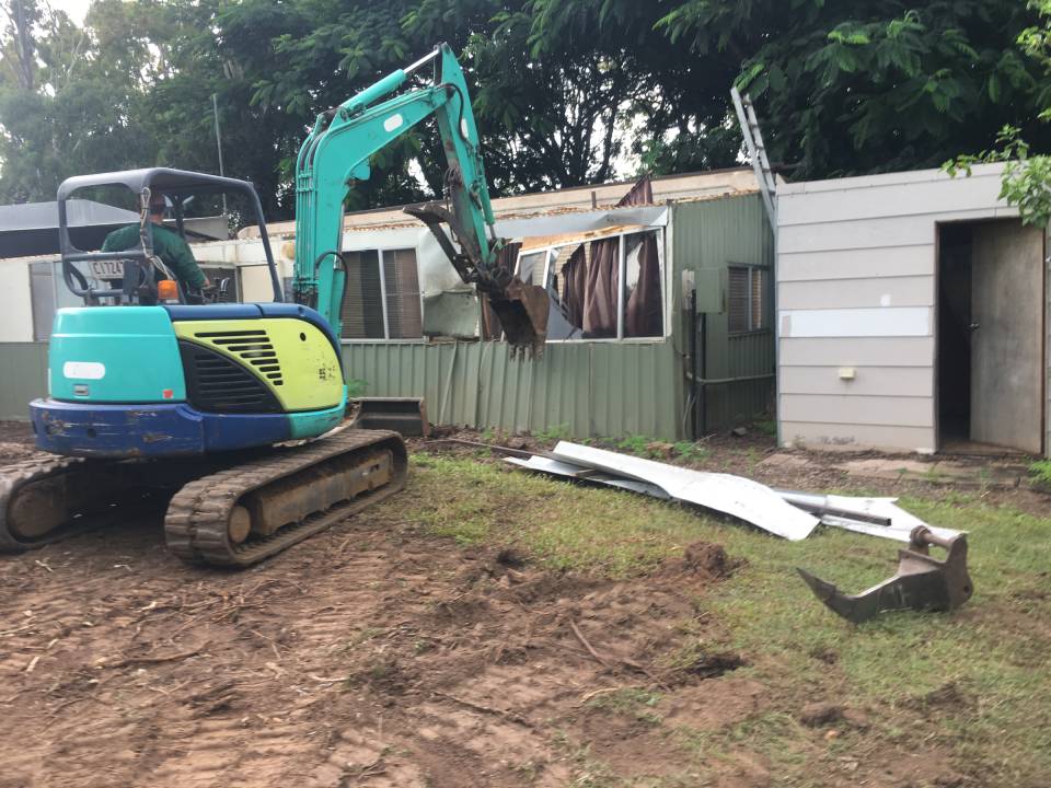 demolition of a house