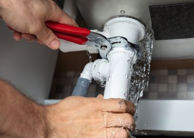 Water Leak Repair — Plumber Fixing Water Leaks in Amarillo, TX