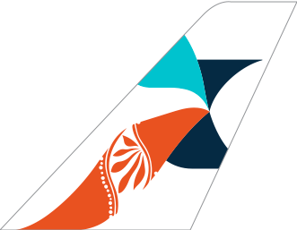 The tail of an airplane has a floral design on it