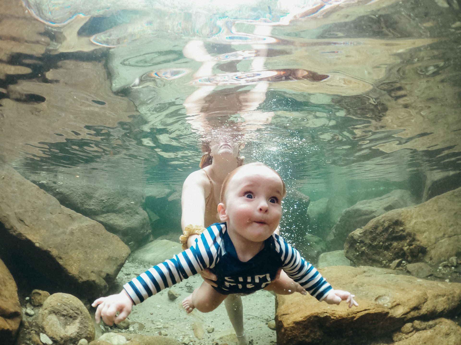 Family swim at Kakadu