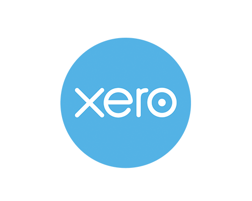The xero logo is in a blue circle on a white background.