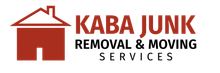 A logo for kaba junk removal and moving services
