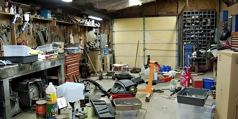 A garage filled with lots of tools and equipment