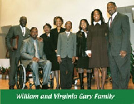 William and virginia gary family posing for a picture