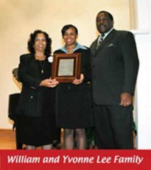 A picture of william and yvonne lee family
