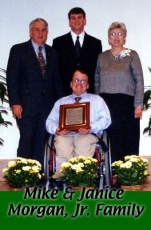 Mike and janice morgan jr. family posing for a picture