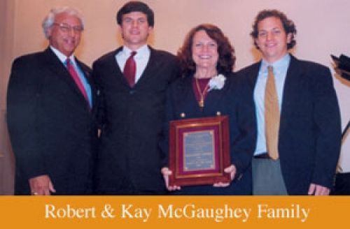 Robert and kay mcgaughey family posing for a picture