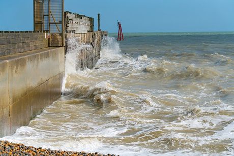 a sea water splashing in Fort Myers