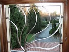 finestra in ferro battuto