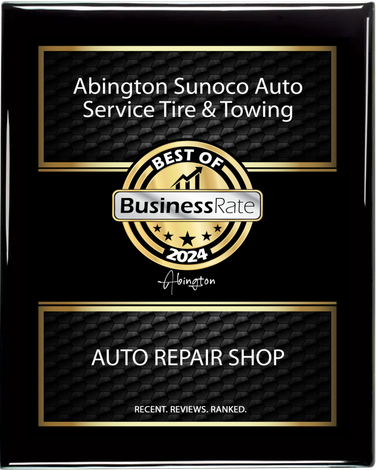 Plaque for Abington Sunoco Auto. 
