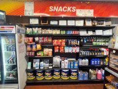 A convenience store filled with lots of snacks and drinks.