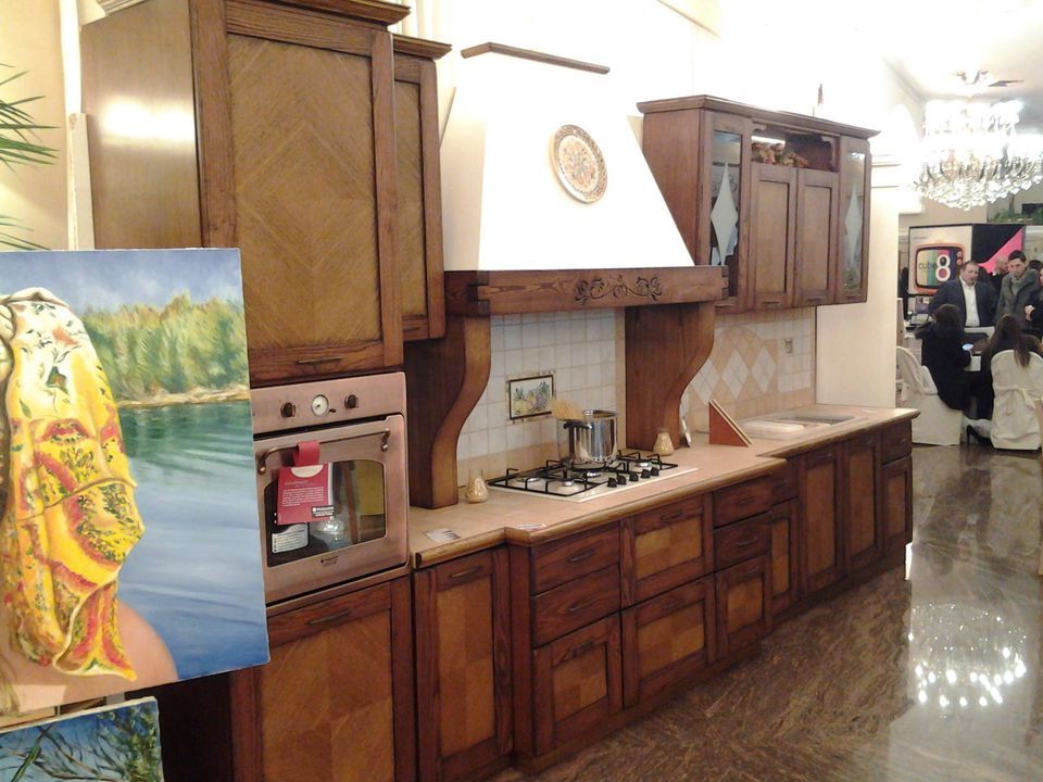 cucina in legno massello