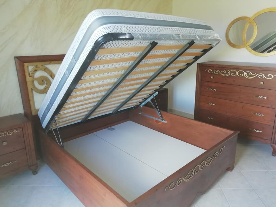 letto matrimoniale con contenitore