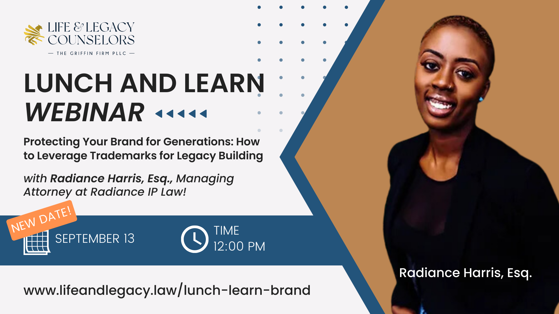 A woman is smiling on a lunch and learn webinar.