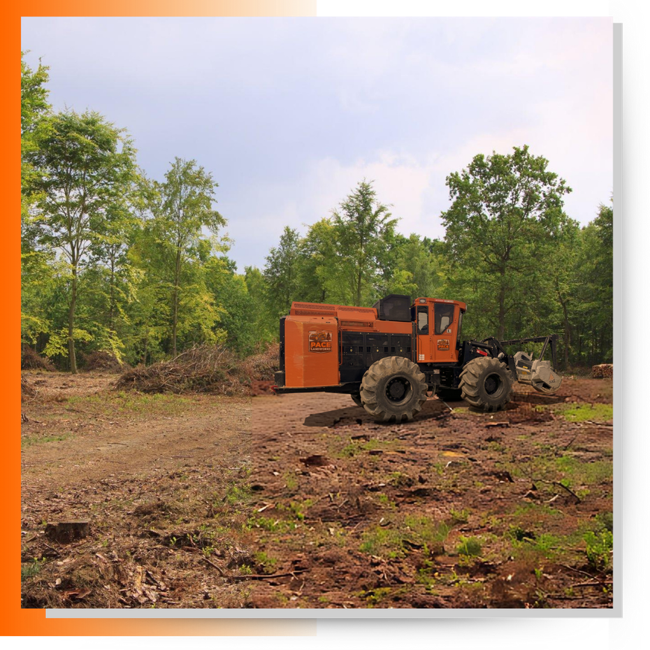 Pace Landworks mulching the land