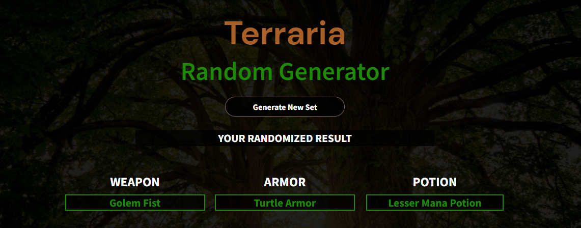 Terraria Random Picker