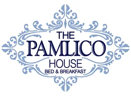A logo for the pamlico house bed and breakfast
