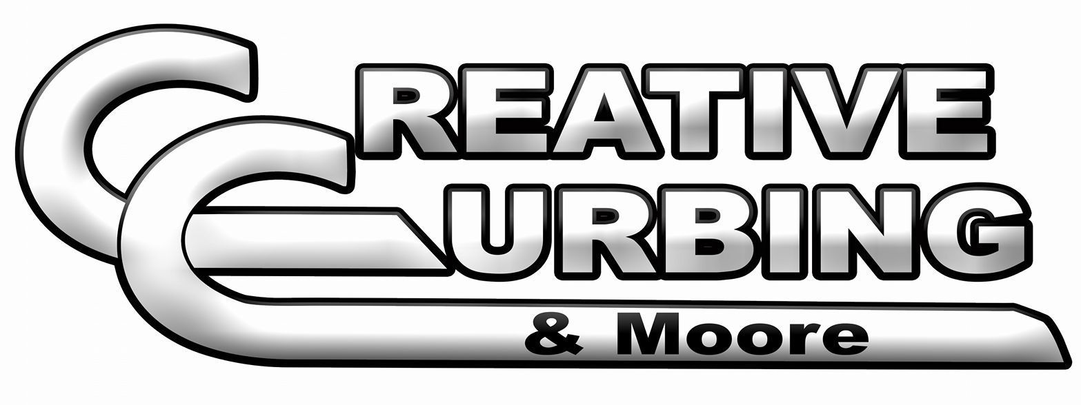 Logo for Creative Curbing & Moore, featuring overlapping