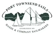 A logo for port townsend sails hasse & company sailmakers