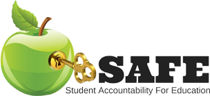 A logo for safe student accountability for education