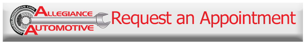 Request an Appointment button with Allegiance Automotive logo | Allegiance Automotive