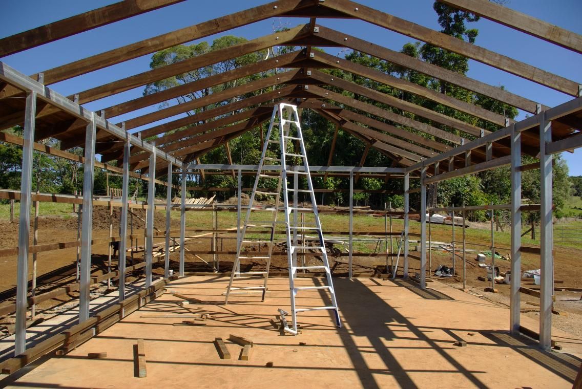 A Ladder Is In The Middle Of A Building Under Construction — Sven Margraf Constructions Pty Ltd In Atherton QLD