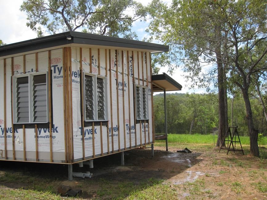 A Small House With Styrofoam On The Side Of It — Sven Margraf Constructions Pty Ltd In Atherton QLD