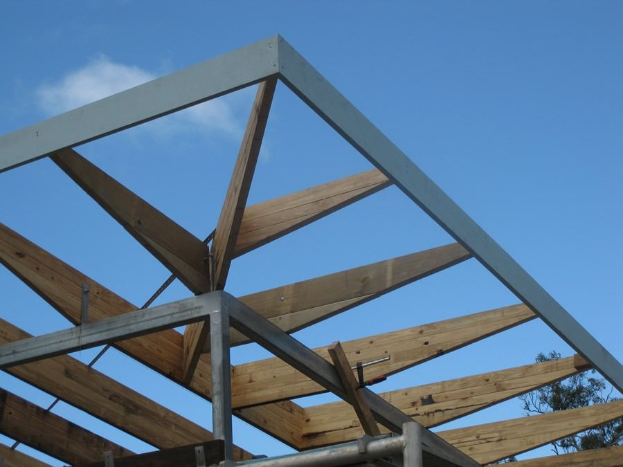 A Wooden Structure With A Blue Sky In The Background — Sven Margraf Constructions Pty Ltd In Atherton QLD