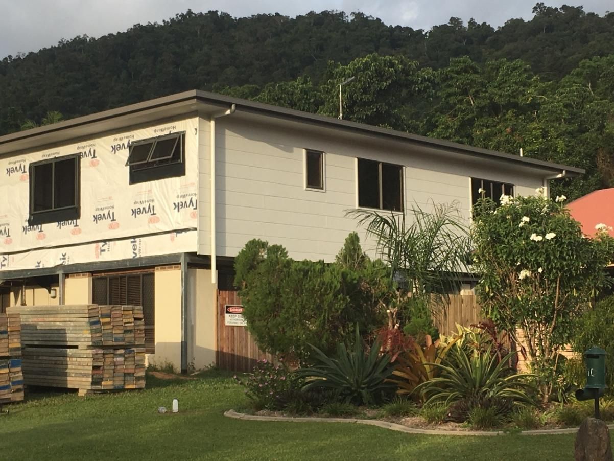 A House Is Being Built In The Middle Of A Lush Green Forest — Sven Margraf Constructions Pty Ltd In Atherton QLD