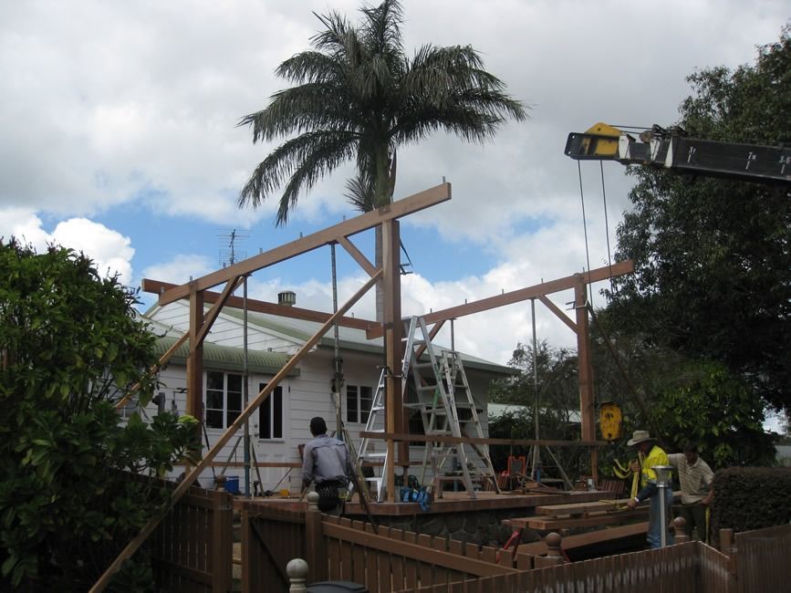 A Construction Site With A Palm Tree In The Background — Sven Margraf Constructions Pty Ltd In Atherton QLD