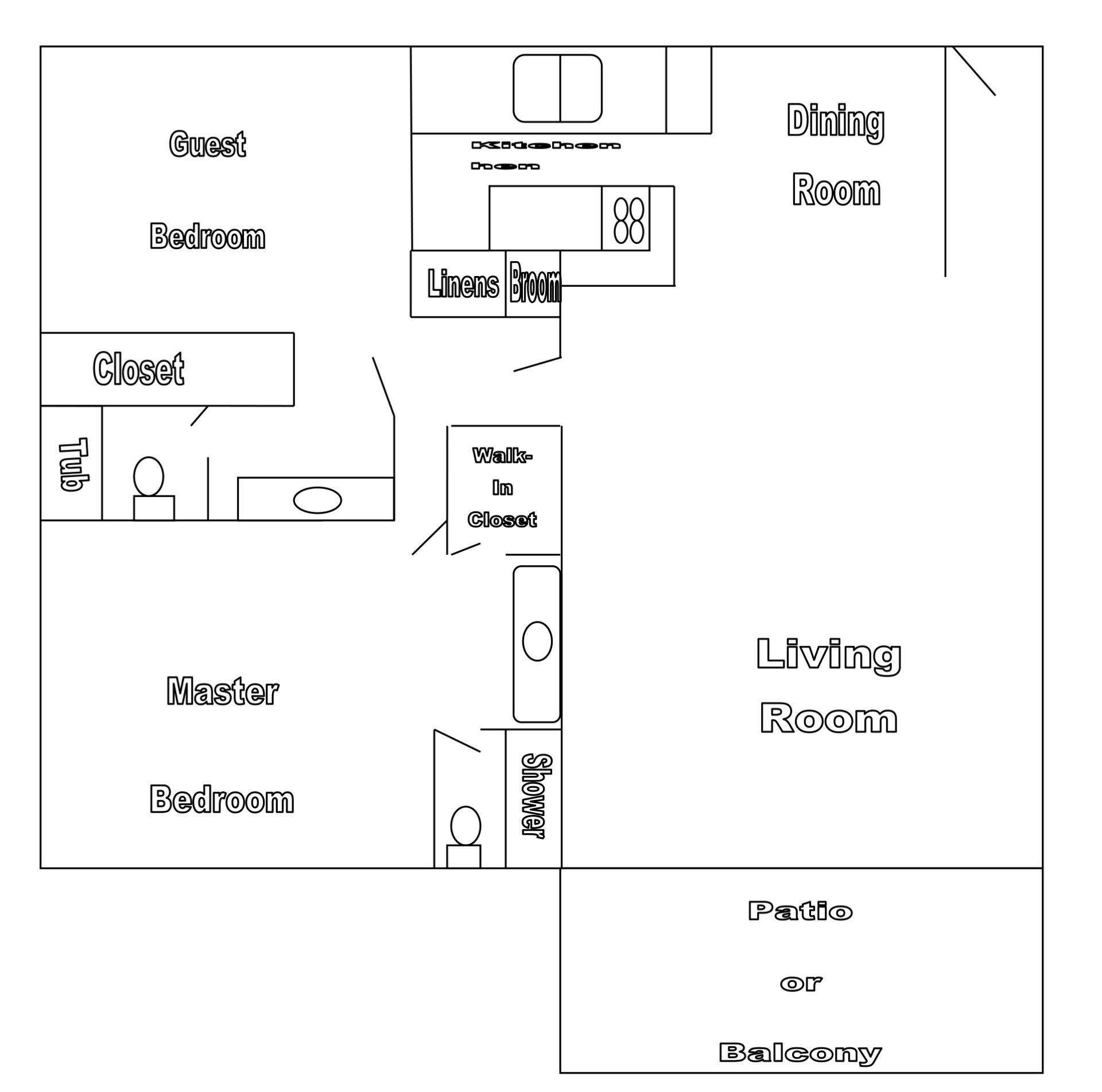 TWO BEDROOM + TWO BATH
