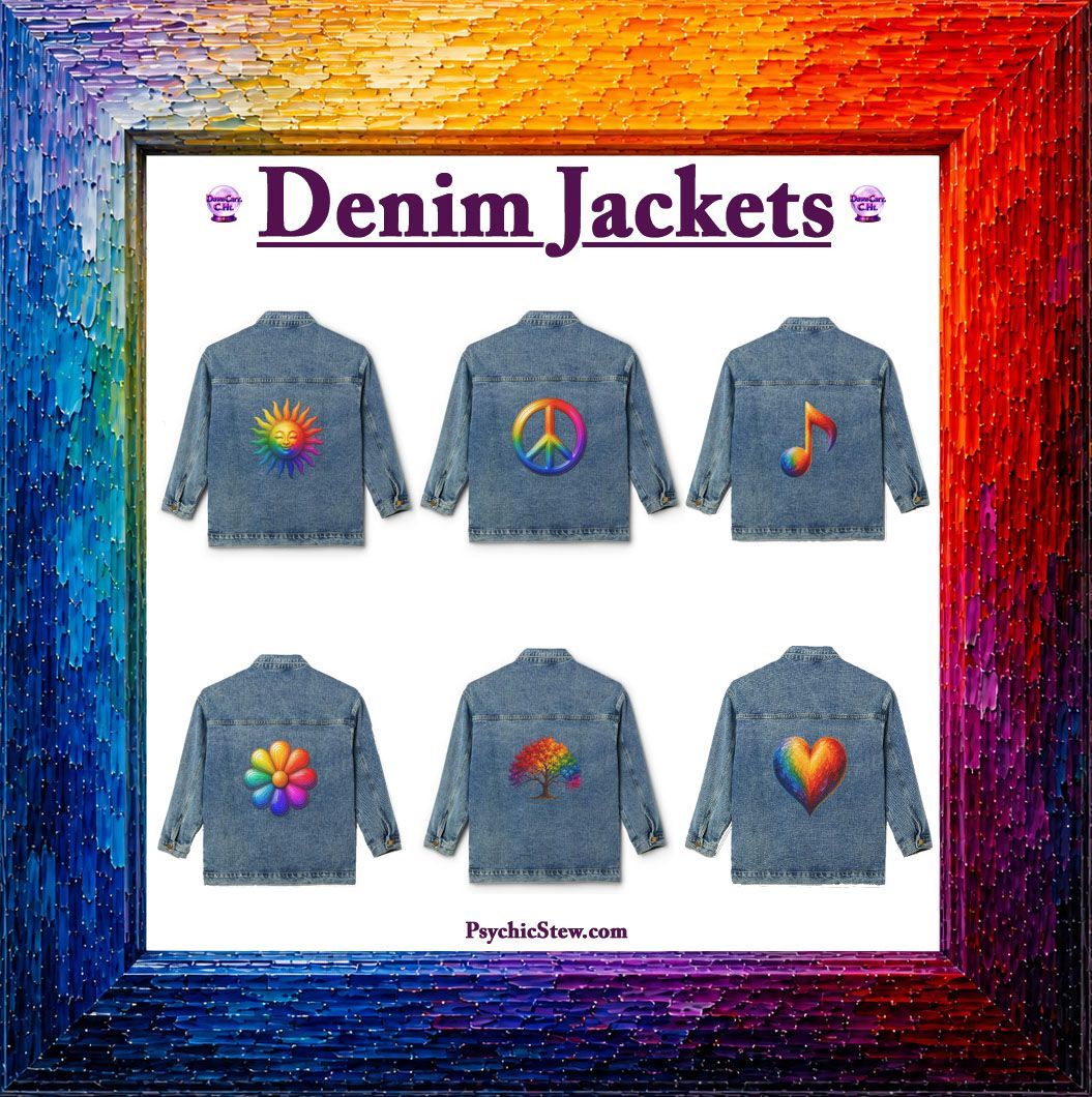 Oversized Denim Jacket by Dawn Carr, C.Ht. for Psychic Stew Oversized Denim Jacket by Dawn Carr, C.Ht. for Psychic Stew