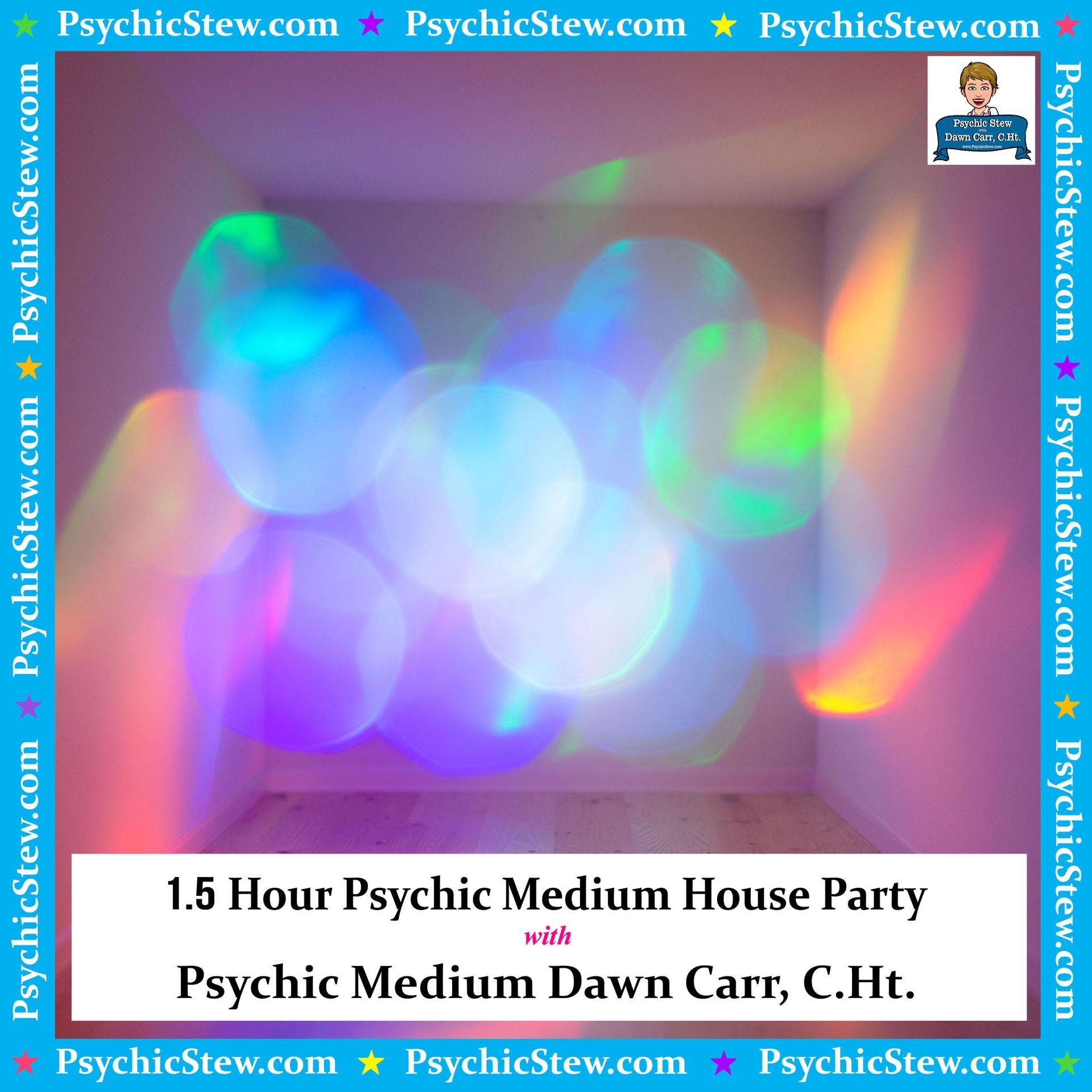 1.5 Hour Psychic Medium Party or Function with Dawn Carr, C.Ht. 1.5 Hour Psychic Medium Party or Function with Dawn Carr, C.Ht.