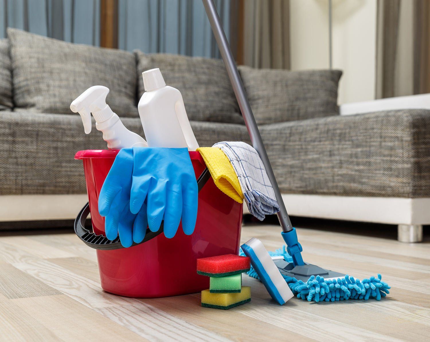 Cleaning Equipment in House — Apex, NC — Quartz Residential Cleaning Service
