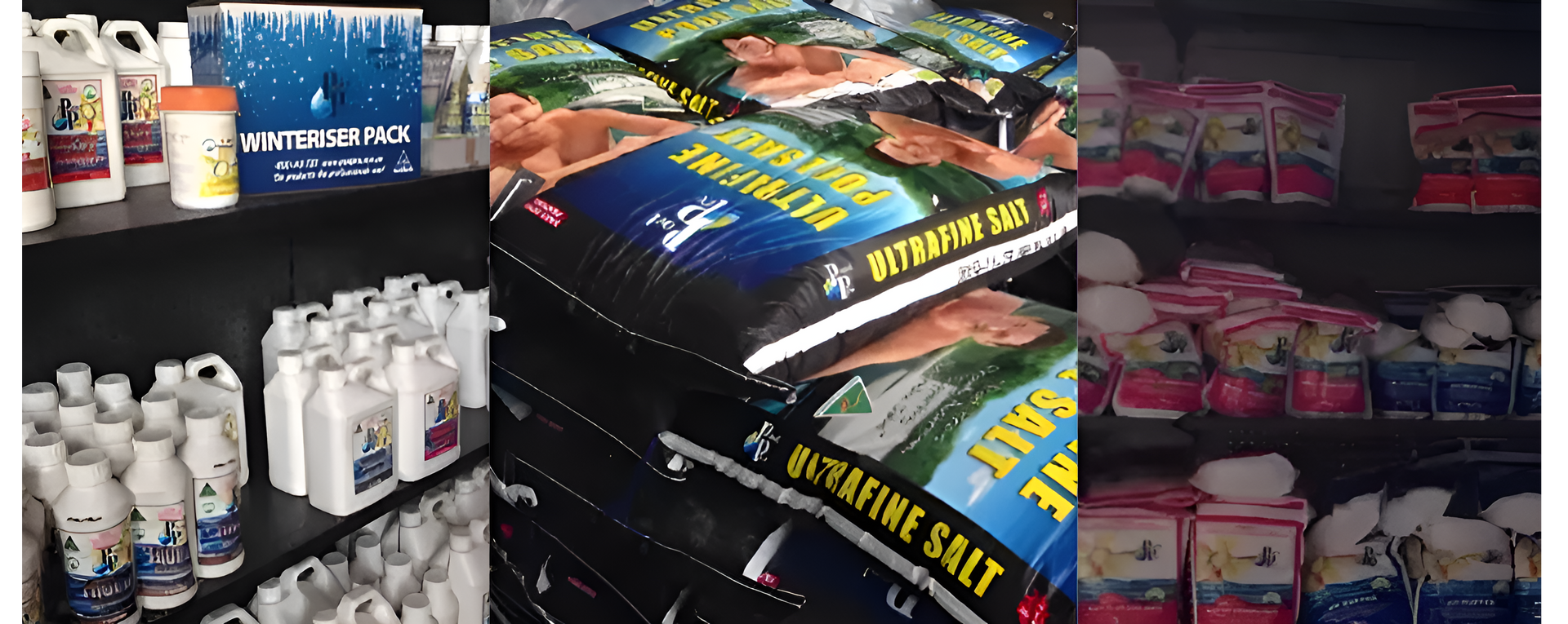 A Bunch Of Bags Of Salt Are Stacked On Top — Sunchem Quality Cleaning Products In Gympie, QLD