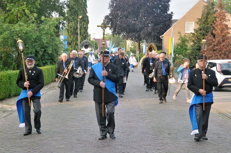 foto van de processie op Onzendag 2019 in Elshout