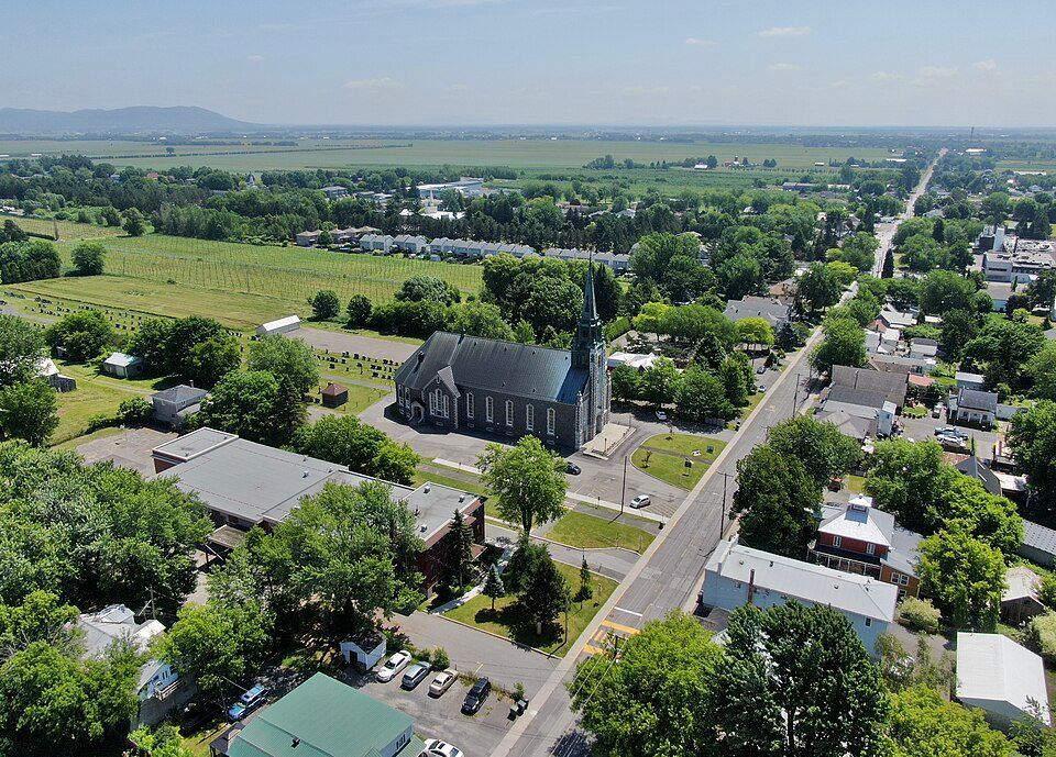 Vue aérienne de Rougemont
