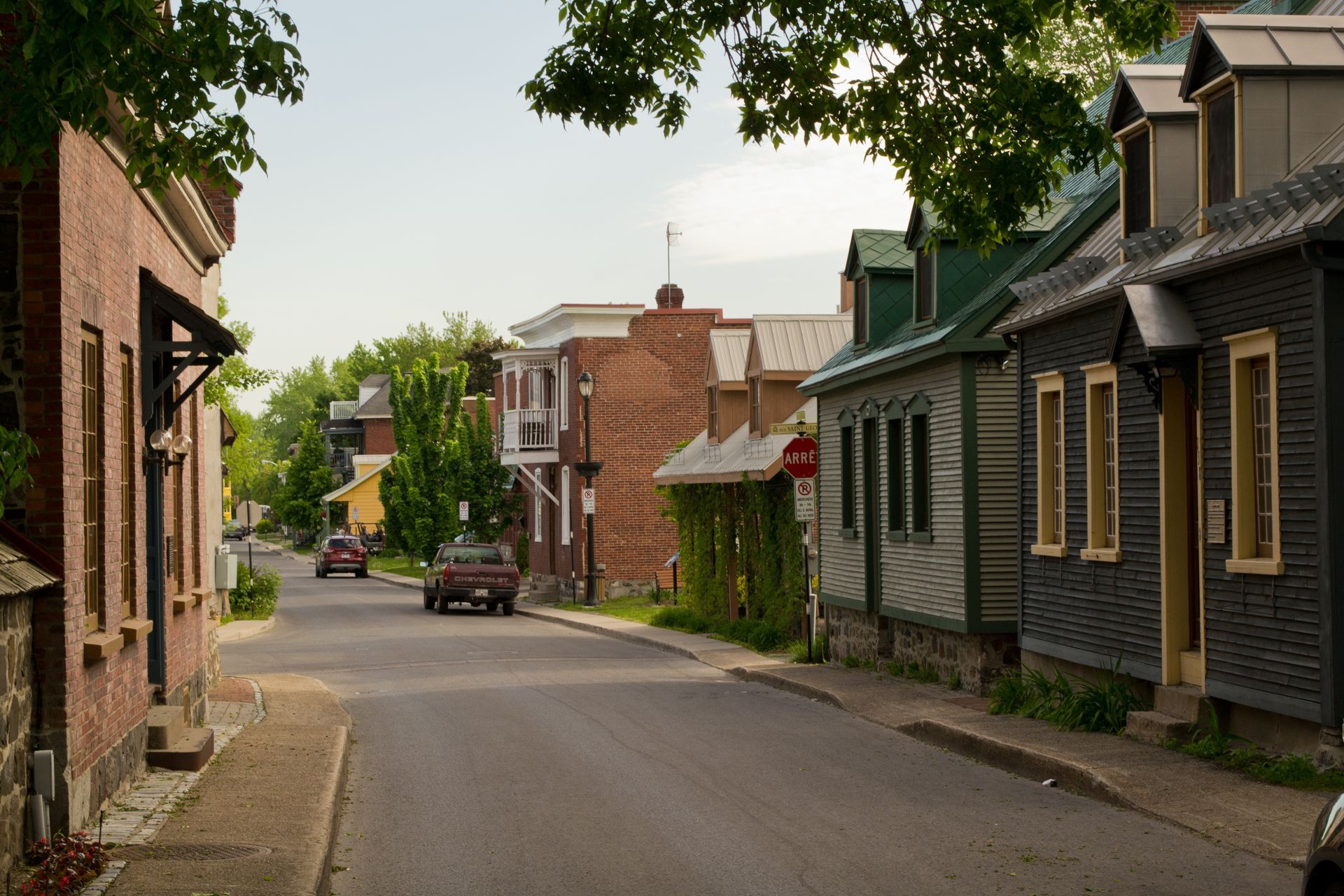 Vue sur la rue St-Ignace à La Prarie