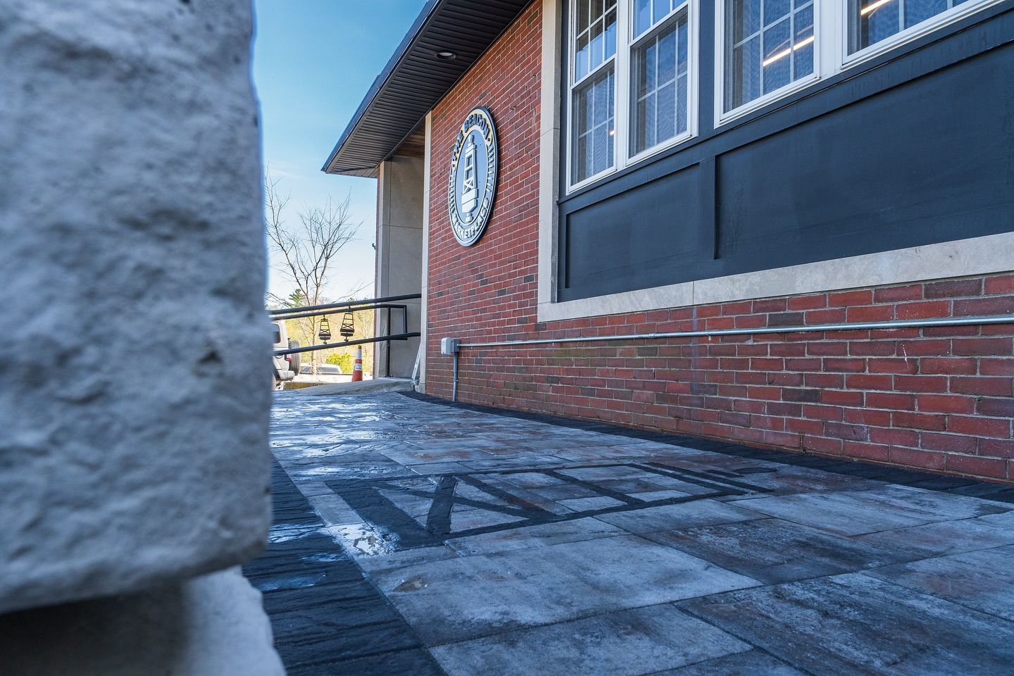 stone patio installation