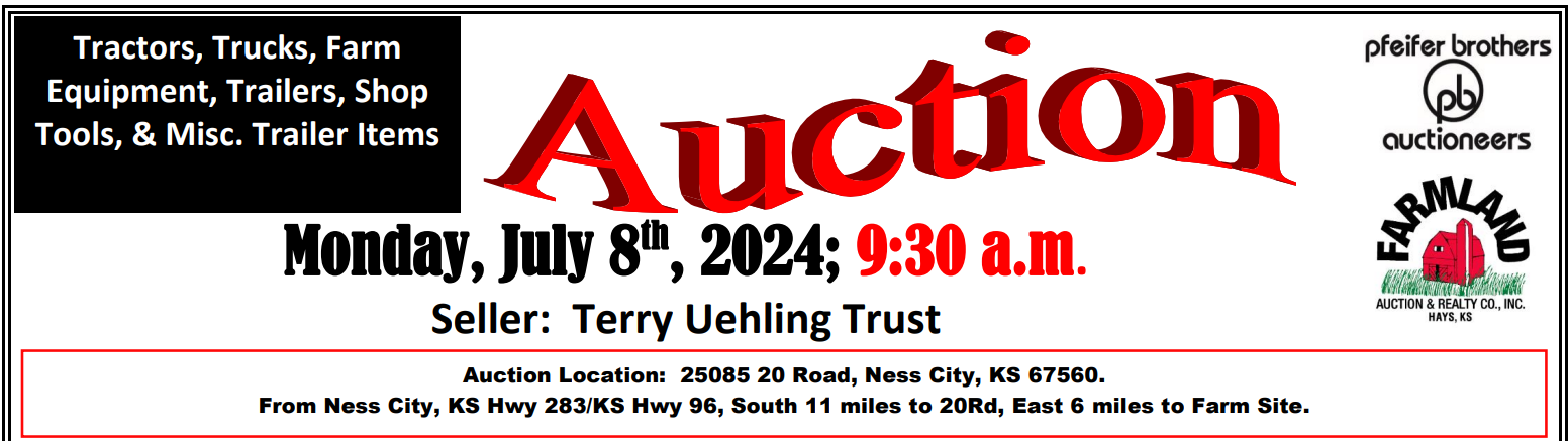 A sign that says auction monday july 8th 2024 9:30 am