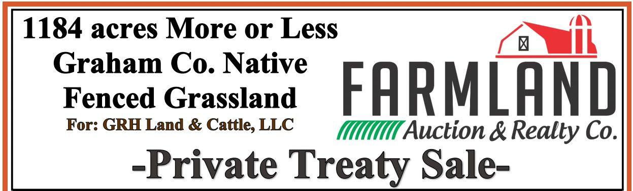 1184 acres more or less graham co. native fenced grassland farmland auction & realty co. private treaty sale