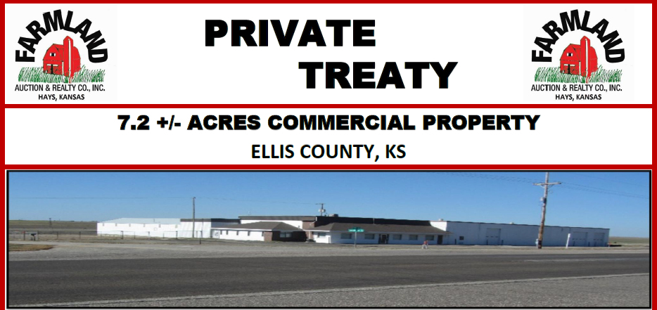 A sign for a private treaty in ellis county ks