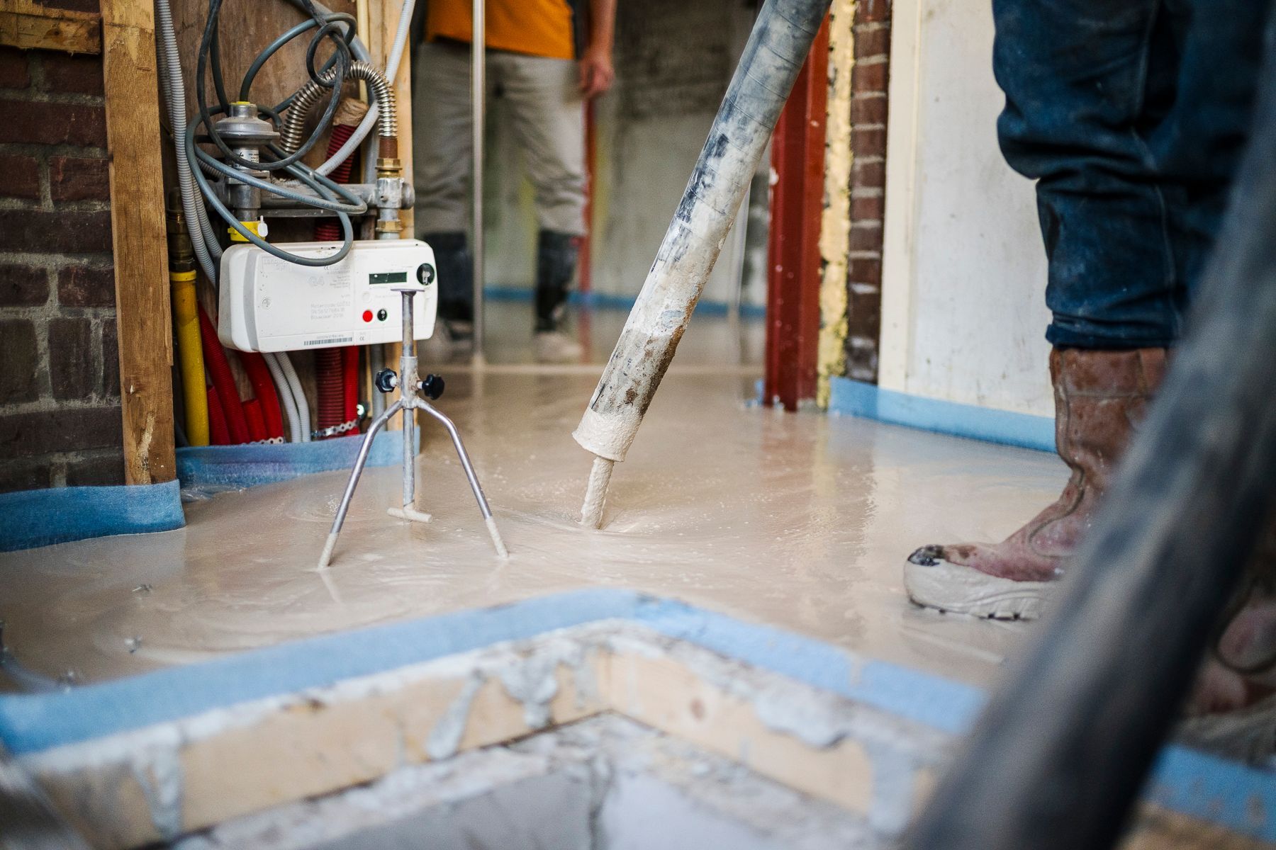 schuimbeton is de basis van de Top Renovloer