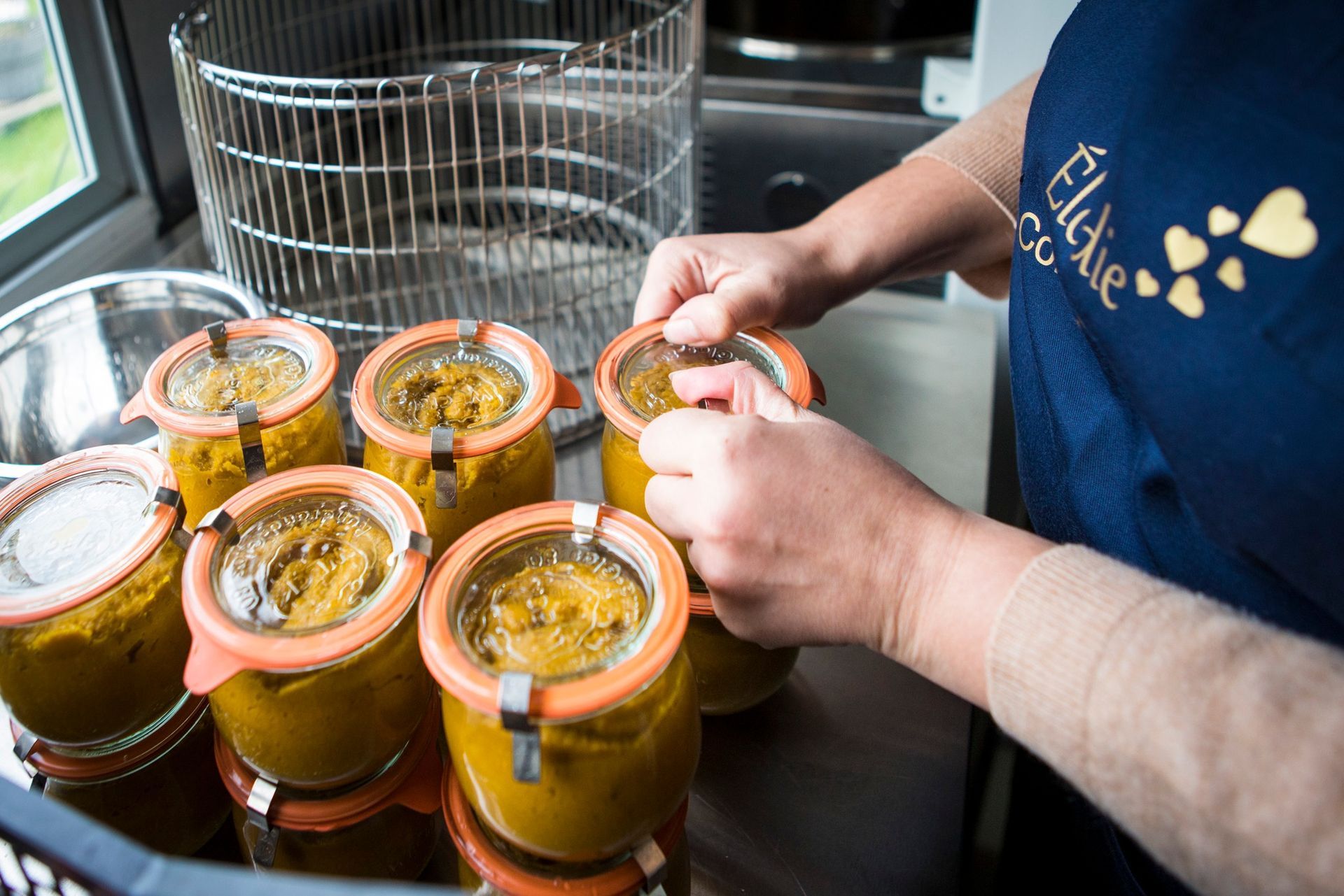 Fermeture de conserve contenant des produits (légumes)  issus du terroirs de l'Yonne