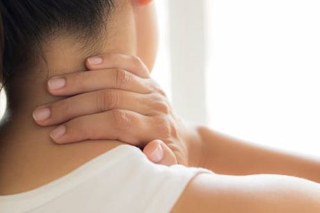 woman having physiotherapy neck treatment