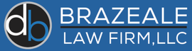 A blue logo for brazeale law firm llc