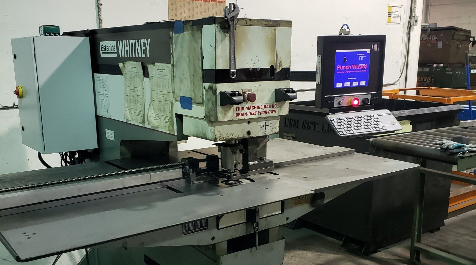 Control retrofit for WA Whitney single punch machine by PC Controls