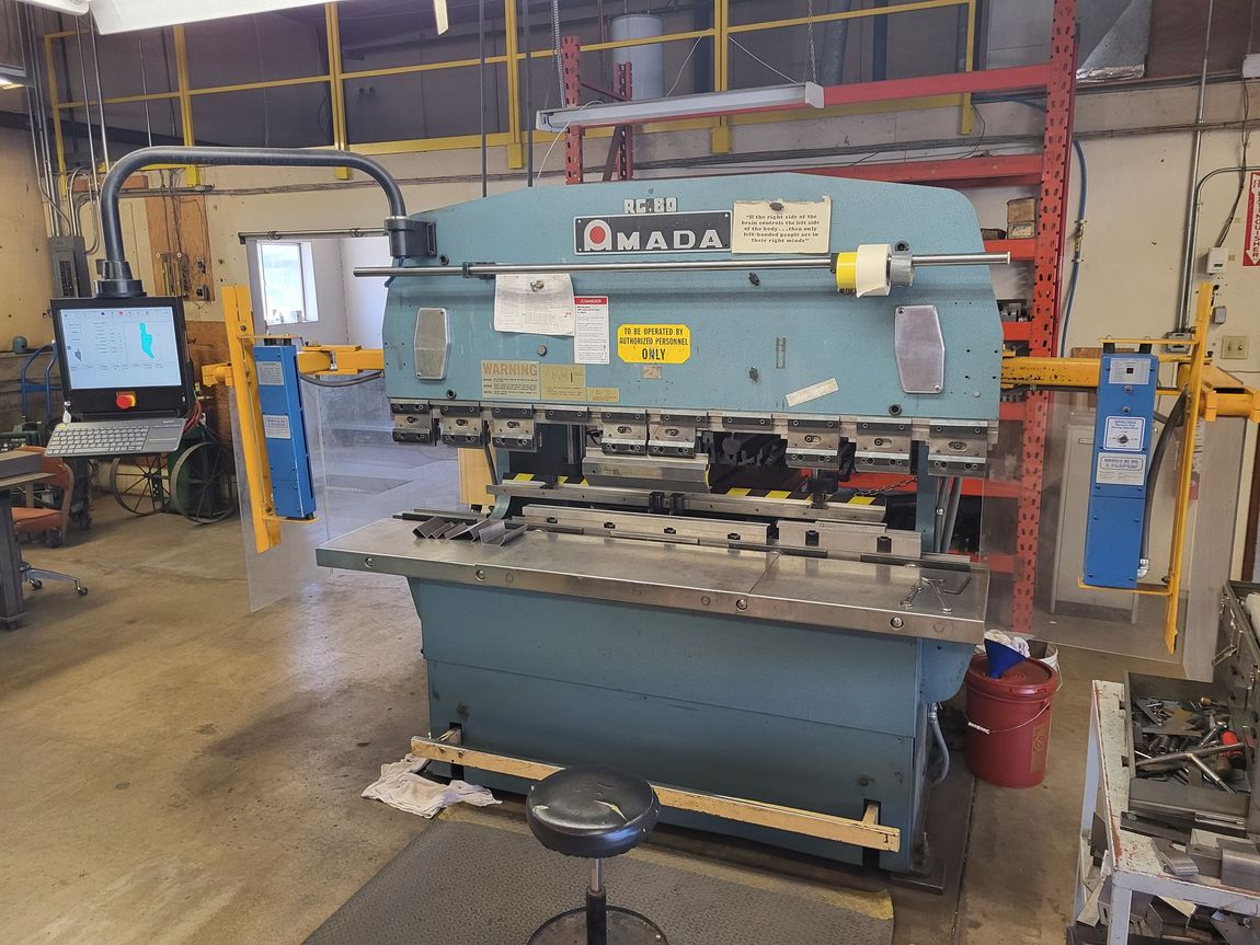 Amada RG Press Brake Retrofitted with PC800 Control by PC Controls